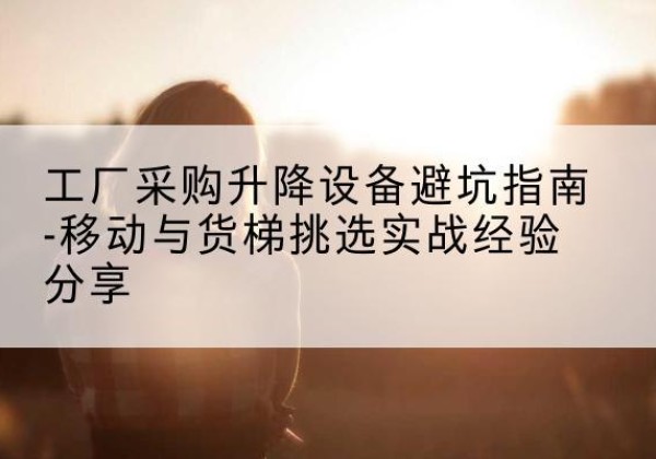 鲁甸移动式升降机怎么选-工厂采购升降设备避坑指南-移动与货梯挑选实战经验分享